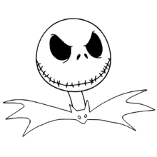 9 Iconic Jack Skellington Coloring Page from Nightmare Before Christmas ...