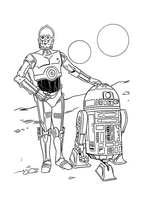 Detailed R2D2 And C-3PO