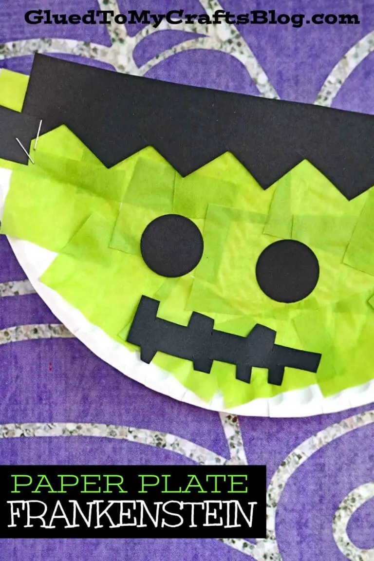 Paper Plate Frankenstein's Monster