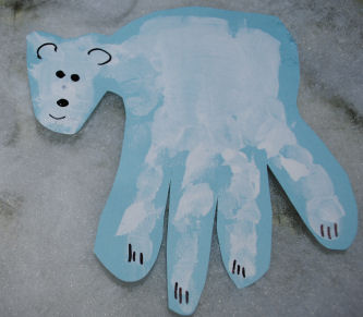 Polar Bear Handprint