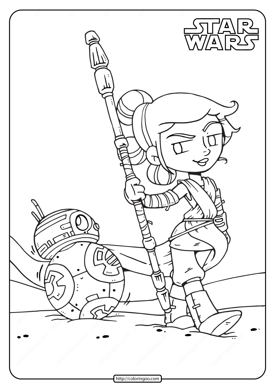 9 Fun Star Wars Bb8 Coloring Page For Kids And Adults Craftwhack