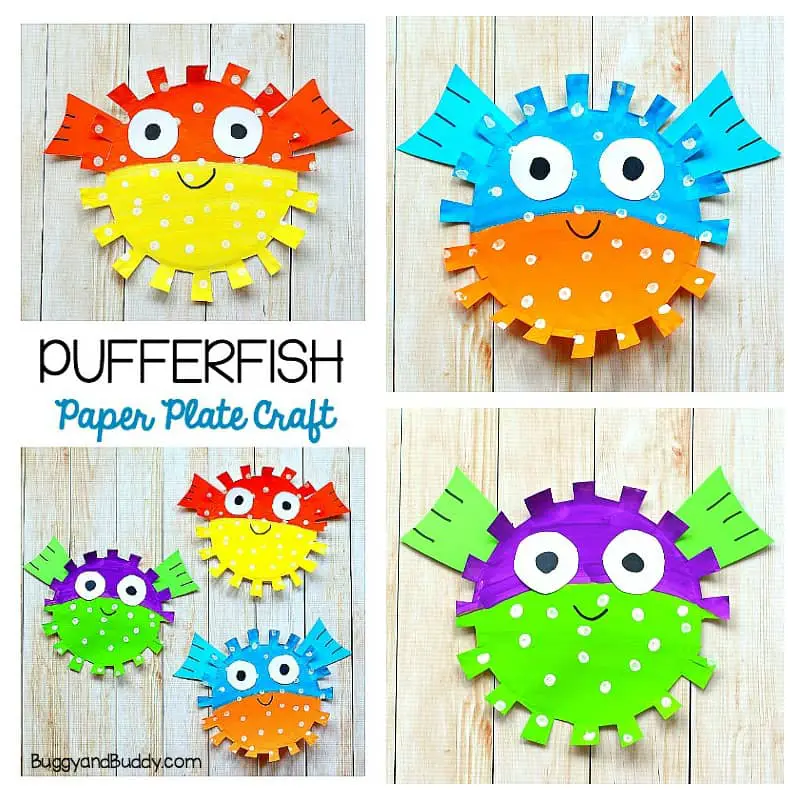 Paper Plate Puffer Fish