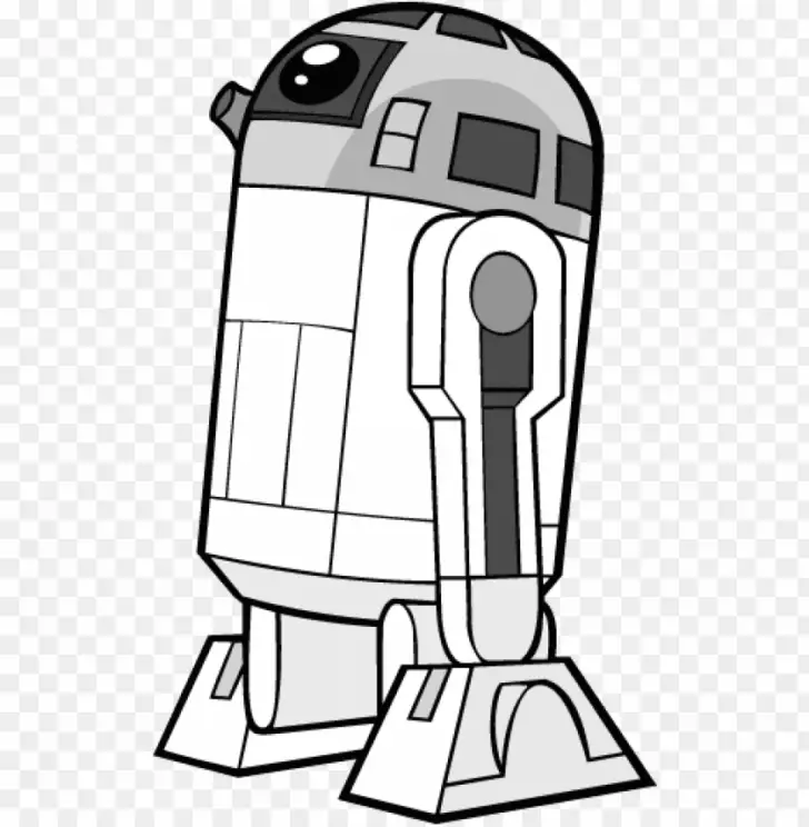 10 Exciting Star Wars R2D2 Coloring Pages · Craftwhack