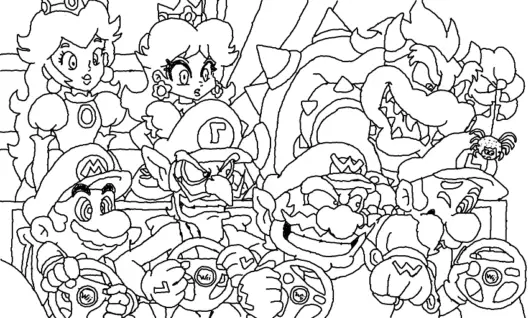 10 Coolest Wario Coloring Pages · Craftwhack