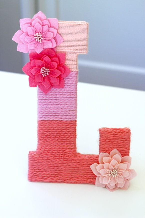 Yarn-Wrapped Letter