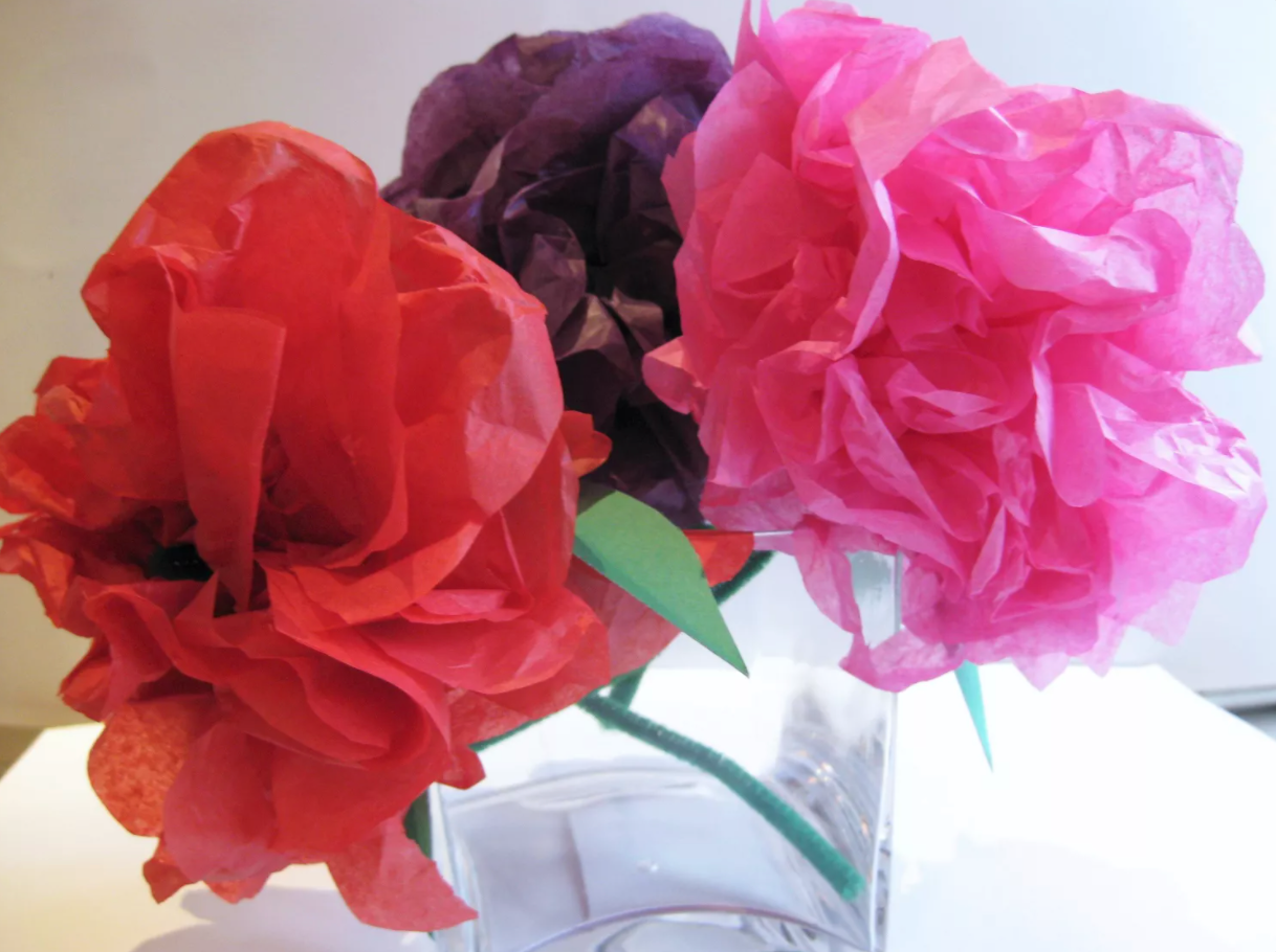 Frilled Tissue Paper Rose