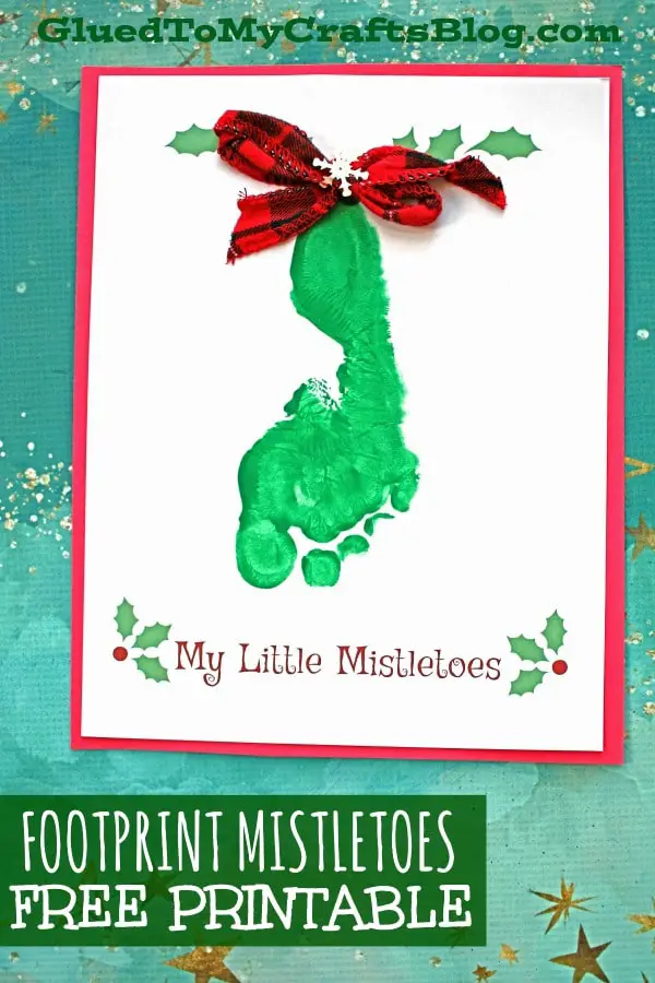 Mistletoe Footprint Bag