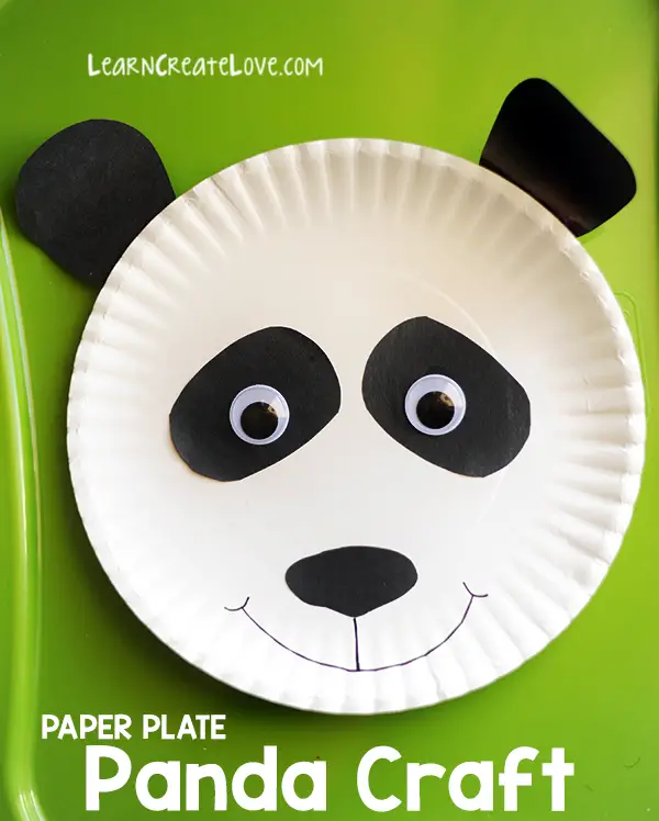 Paper Plate Panda