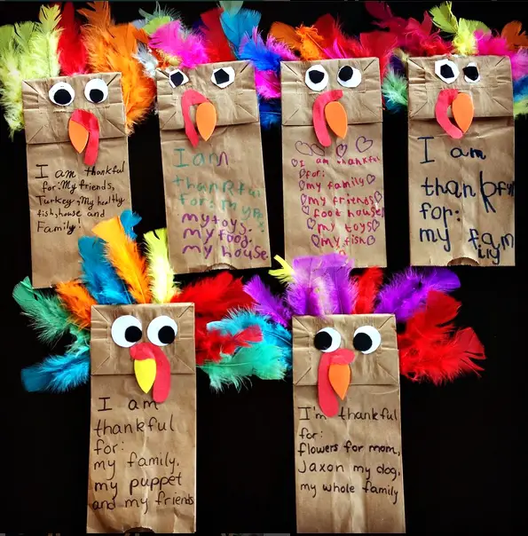 Handprint Paper Bag Turkey