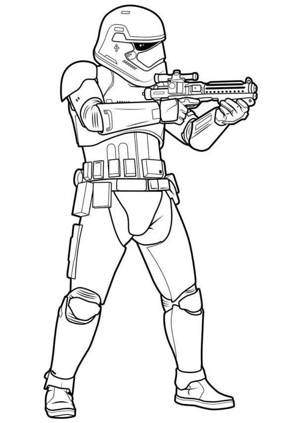 Iconic Star Wars Stormtrooper Coloring Pages · Craftwhack