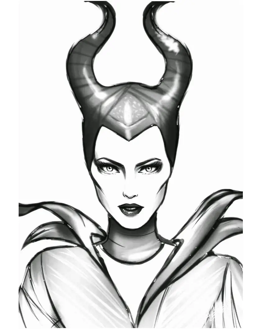 Maleficent sketch. on Behance