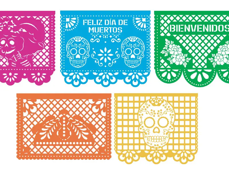 Papel Picado Designs Template 3609