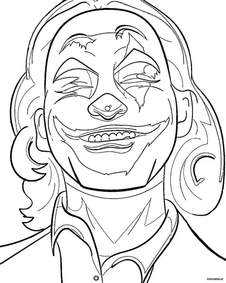 10 Popular Joker Coloring Pages · Craftwhack