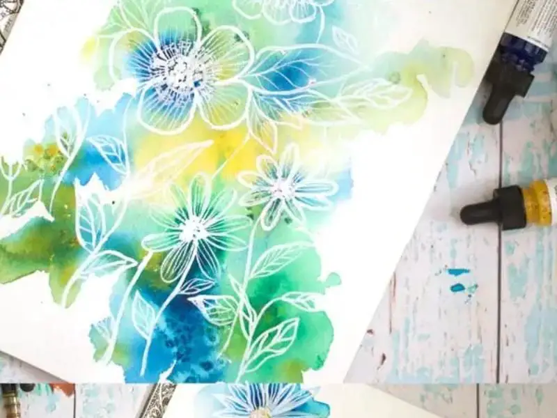 Easy Abstract Watercolor Florals Tutorial