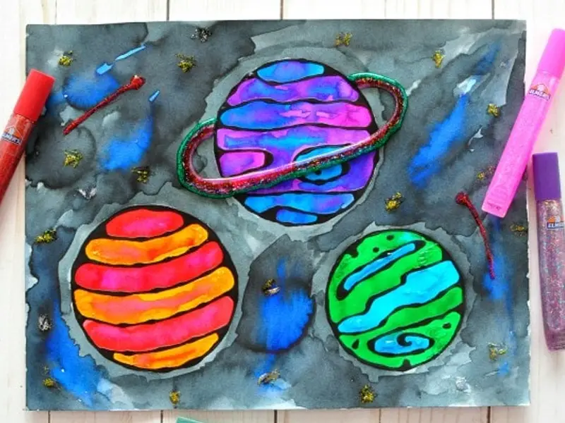 Outer Space And Planet Painting Ideas For Kids · Craftwhack