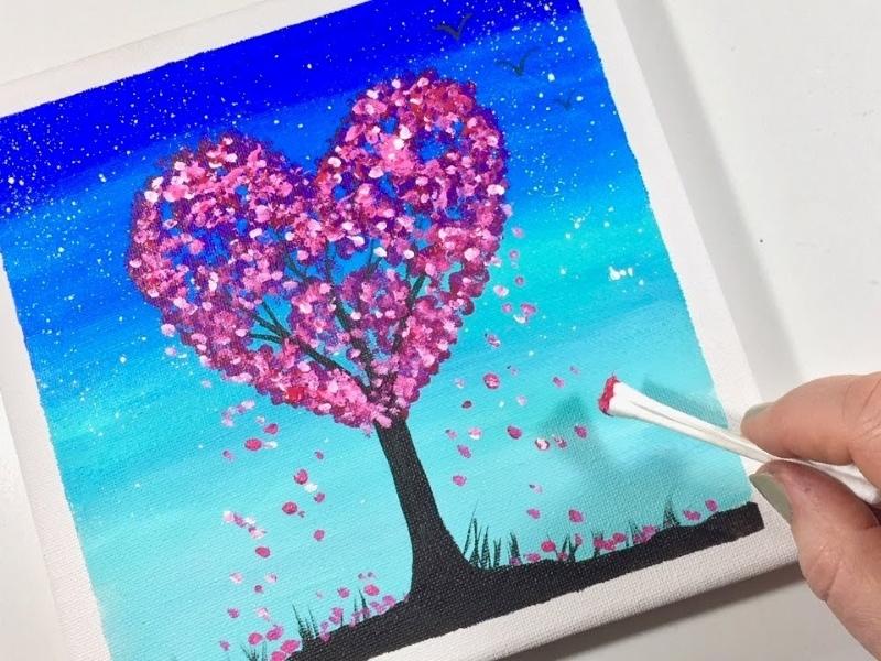 Paint a Valentine Heart Tree