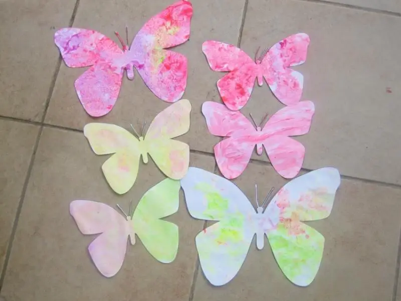 Finger Paint Butterfly Craft