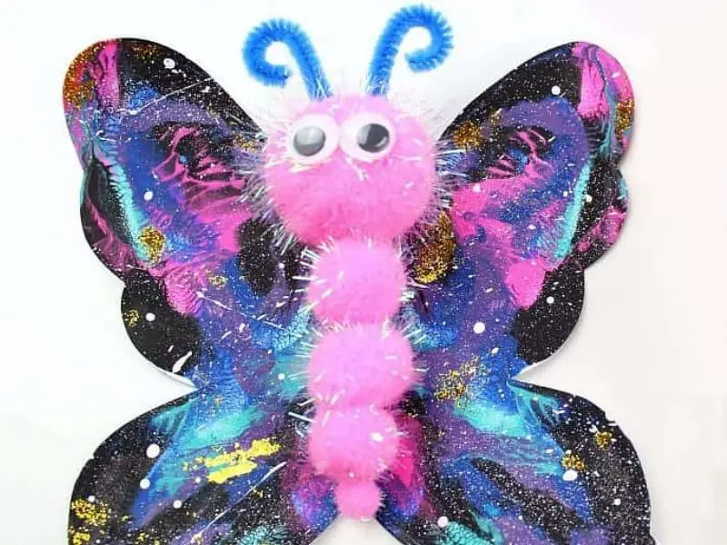 Galaxy Butterfly Painting