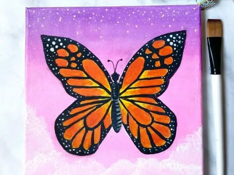 Monarch Butterfly Painting