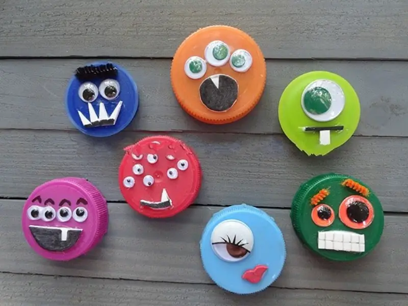 Plastic Lid Monsters