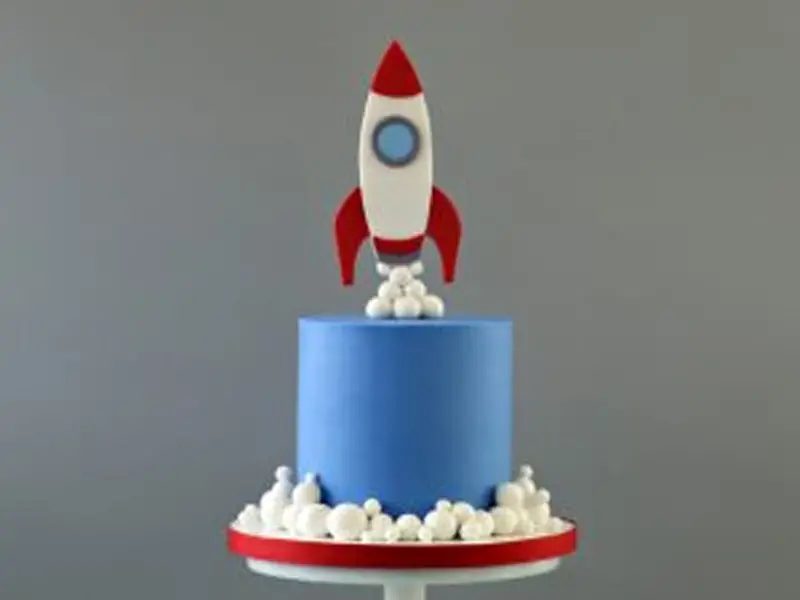 Rocket Cake Topper