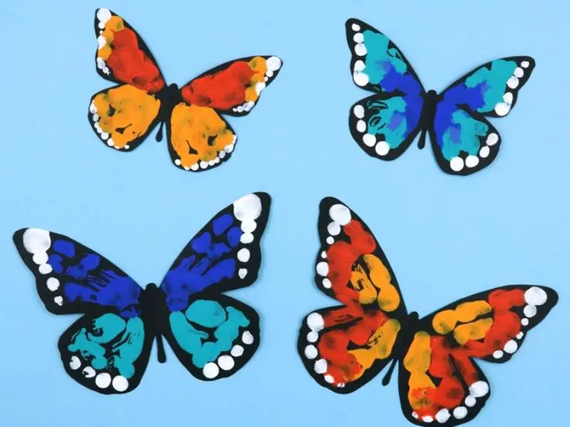 Symmetrical Butterfly Painting