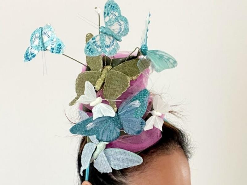Uncycled Butterfly Hat Headband