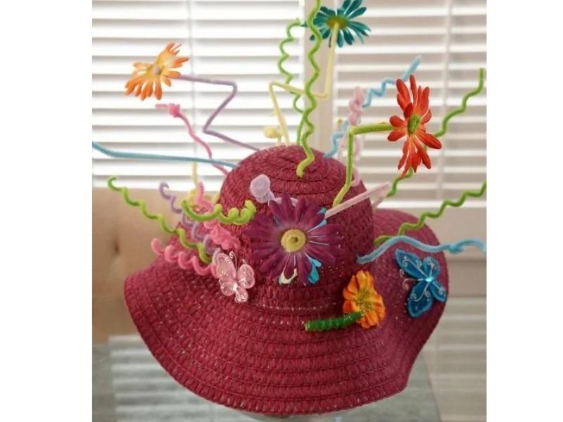 Butterfly and Pipe Cleaner Hat