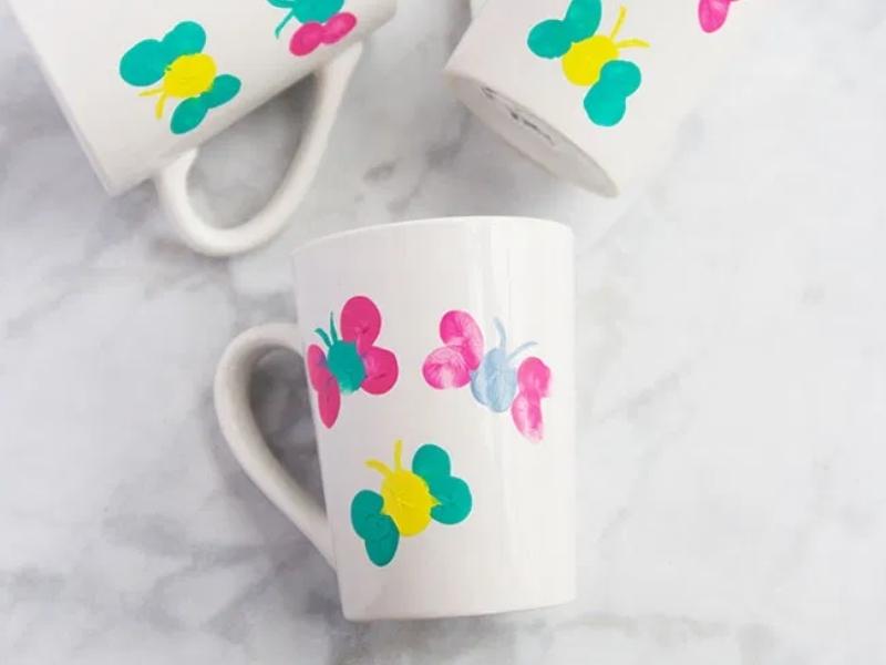 Butterfly Mug Painting