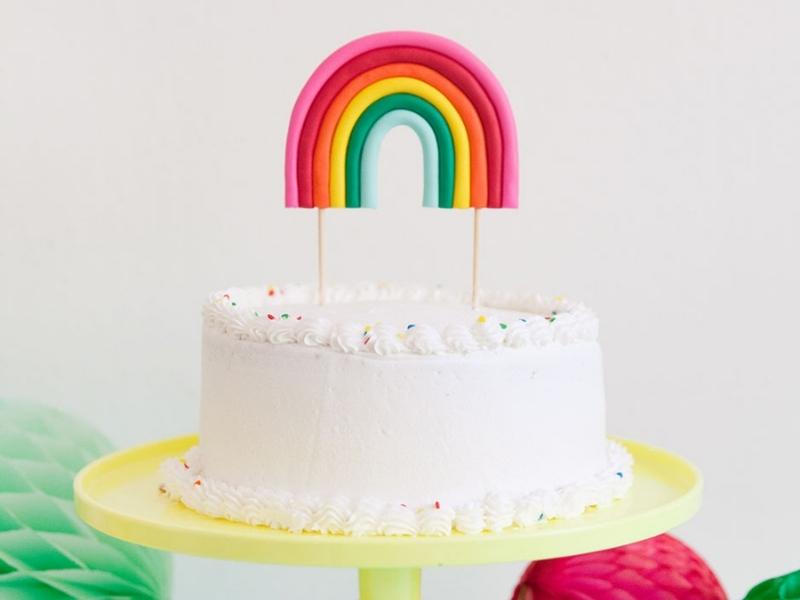 Rainbow Cake Topper