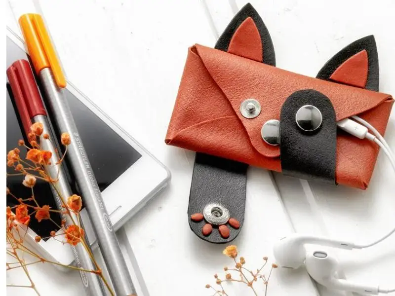 Fox Leather Pouch