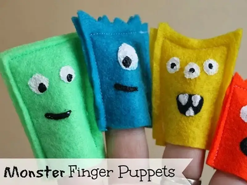 monster finger puppet