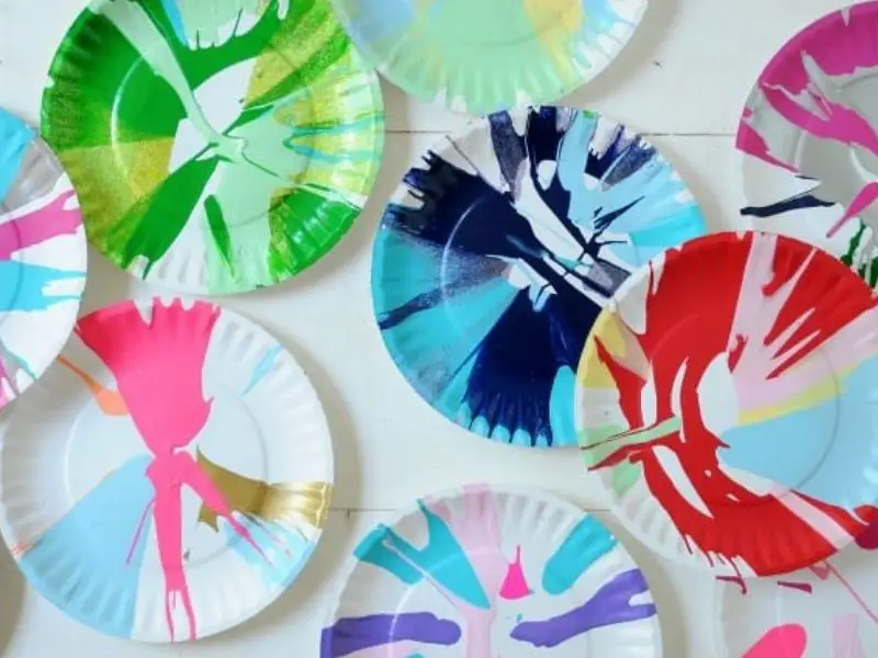 Paper Plate Spin Art