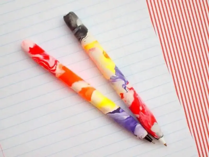 Polymer Clay Covered Pens
