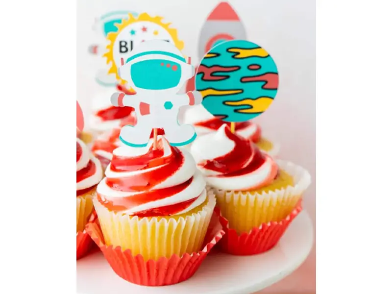 space cupcake topper