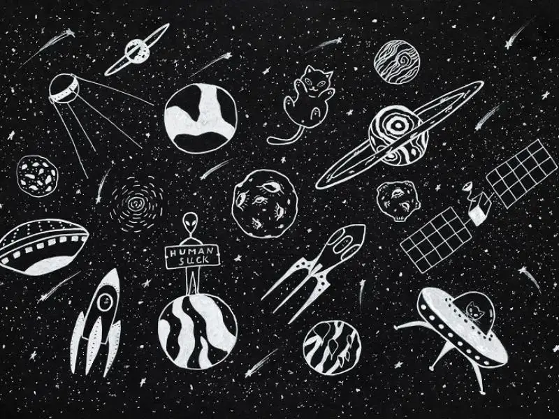 outer space drawings for kids