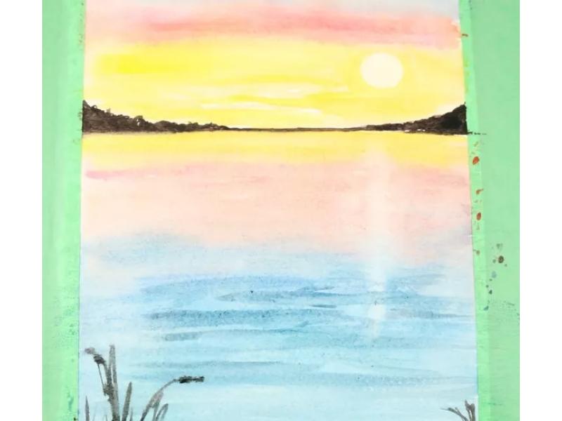 How to Paint a Sunset With Watercolors