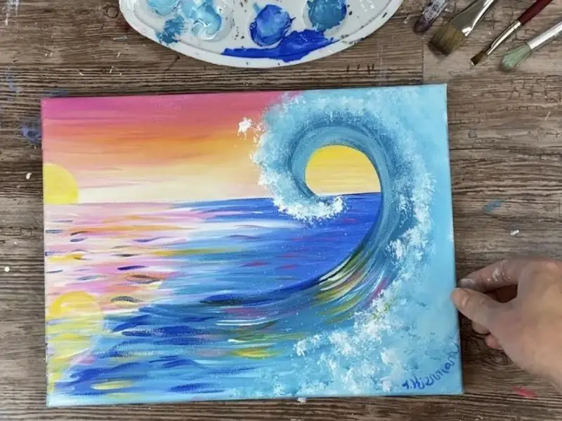 wave painting