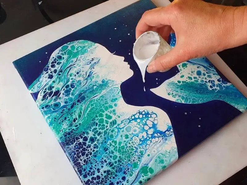 Acrylic Pouring Mermaid