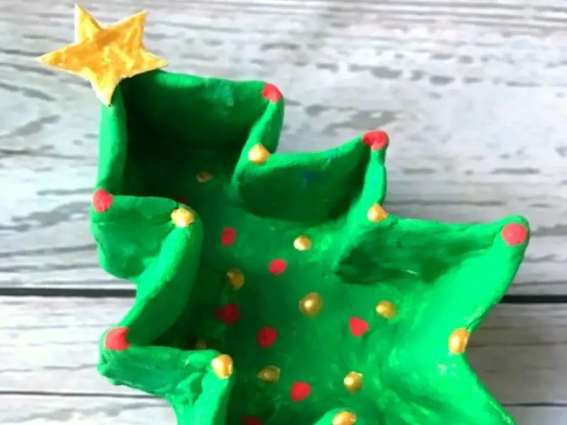 Christmas Tree Pinch Pot