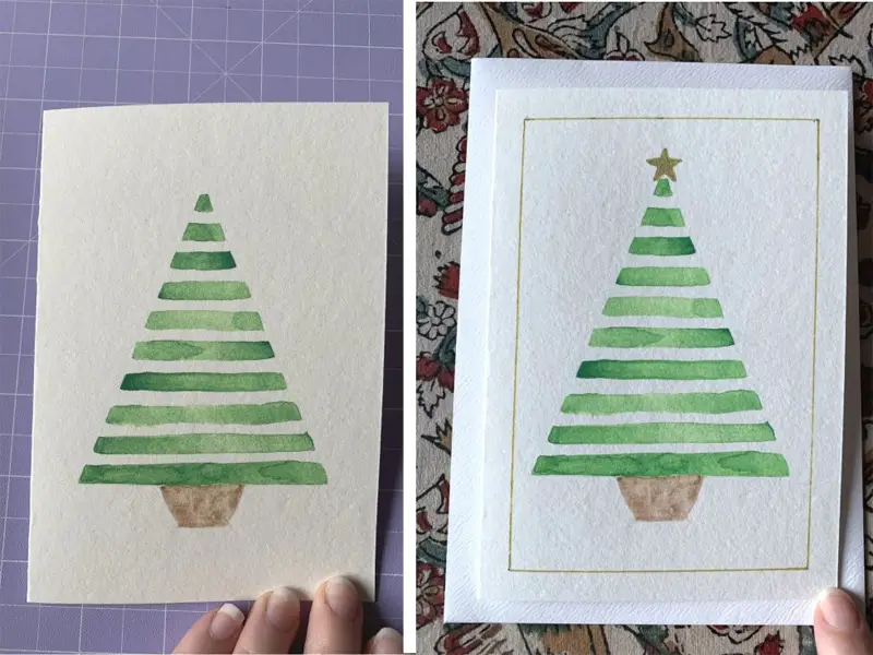 Geometric Tree Cards