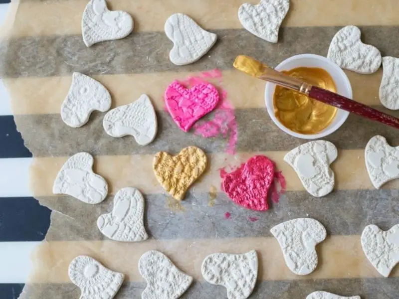 Lace Clay Heart