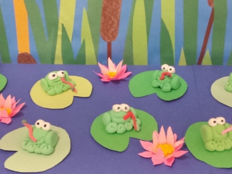 Magic Clay Frogs