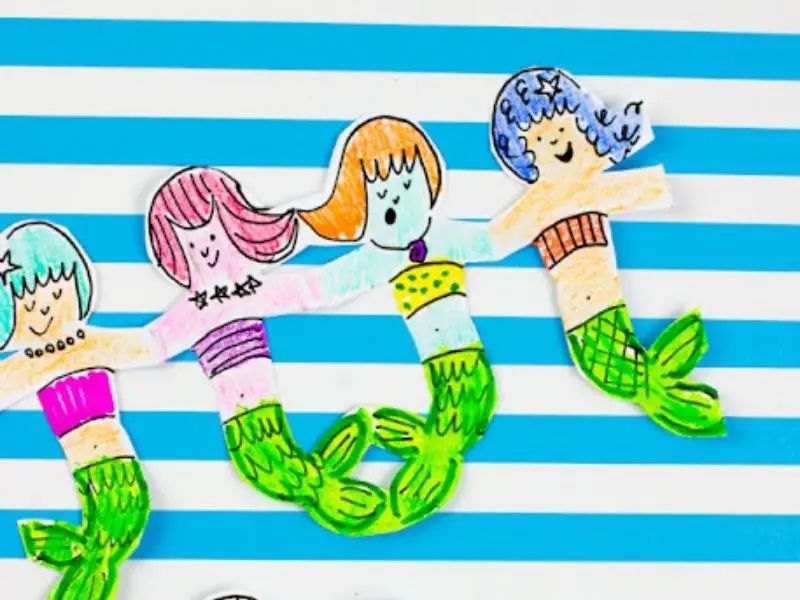 Mermaid Paper Chain