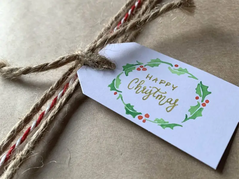 Mini Wreath Gift Tags