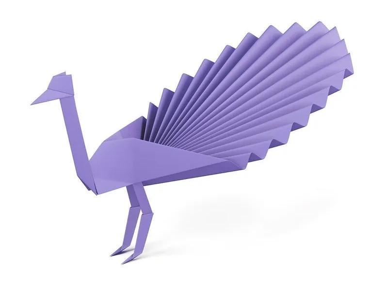 Origami Paper Peacock Craft