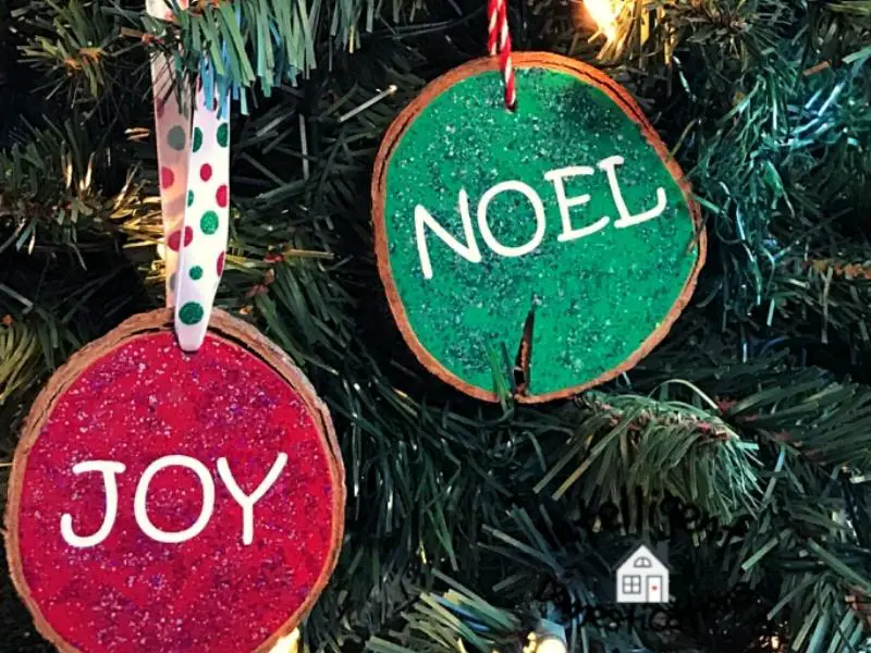 Painted Wooden Christmas Ornaments