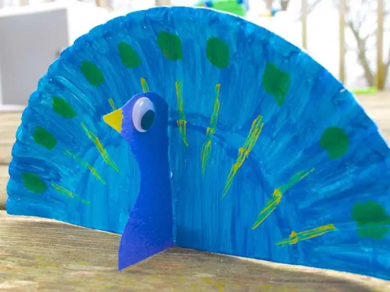 Paper Plate Peacock