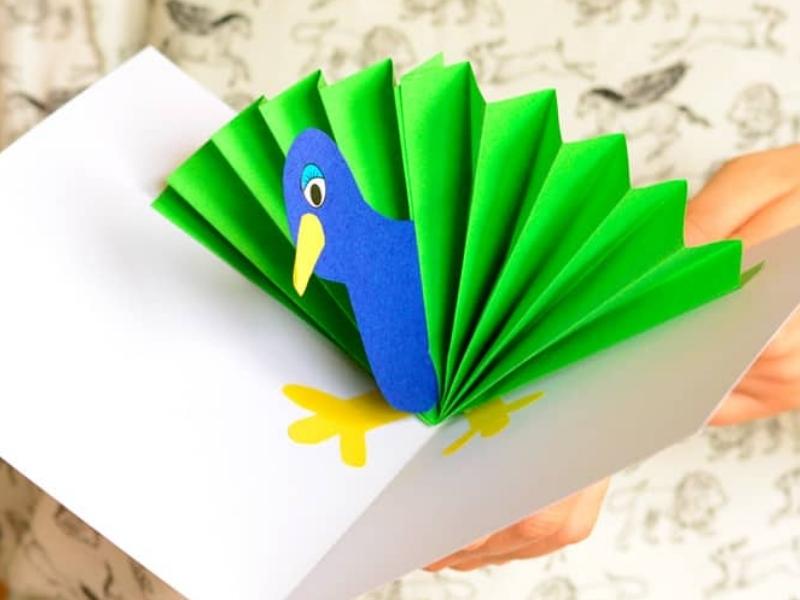 Peacock Pop-Up Cards