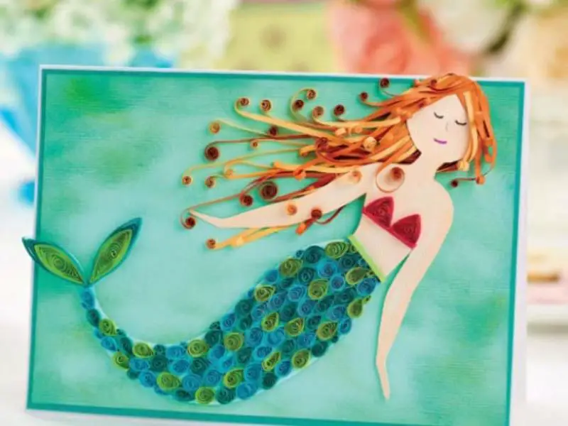 Quilled Mermaid Art